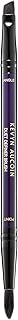 Dual-ended brush for lips, eyes, and brows