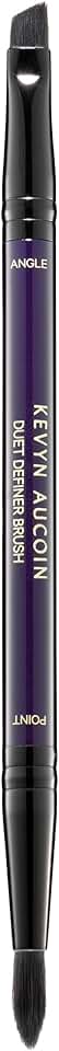 Dual-ended brush for lips, eyes, and brows