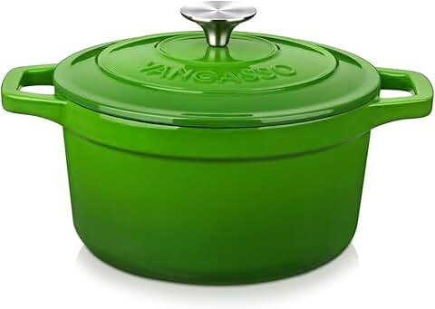 Enameled Cast Iron Dutch Oven, 2.5 QT Green
