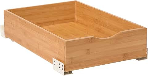 14-inch bamboo wood cabinet drawer pull