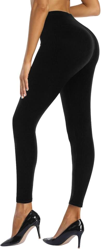 Women’s High Waist Full Length Solid Leggings
