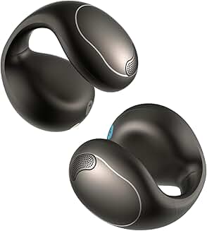 Open-Ear Clip-On Headphones with Button Controls
