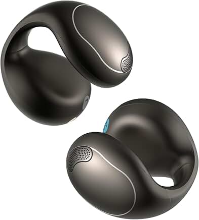 Open-Ear Clip-On Headphones with Button Controls