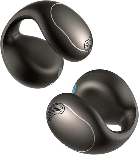 Open-Ear Clip-On Headphones with Button Controls