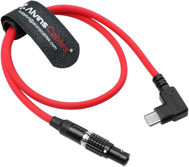 Ultra Soft Right Angle USB-C to 2 Pin Power Cable, 45cm