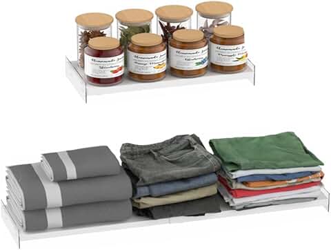 Adjustable Metal Closet Shelf Set, 16.9-31.5 inches