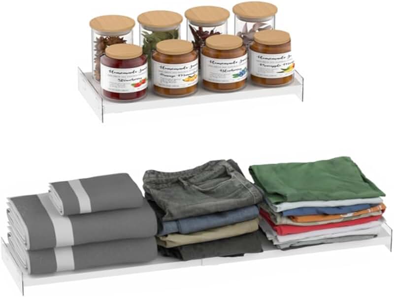 Adjustable Metal Closet Shelf Set, 16.9-31.5 inches