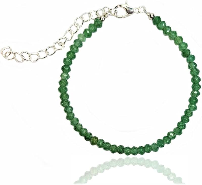 Elegant Crystal and Natural Stone Dainty Bracelet