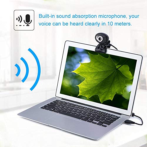720P Web Camera,16M HD Webcam with Microphone,USB Computer Camera,Plug and Play, 360 Degree Rotatable,for Desktop and Laptop, Conferencing and Video Calling