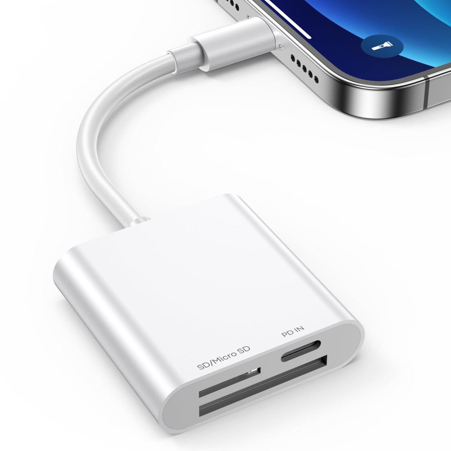 3-in-1 SD Card Reader for iPhone and iPad