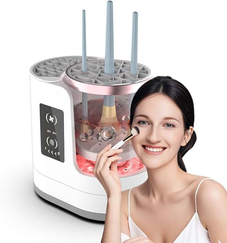 Portable 3-in-1 Electric Makeup Brush Cleaner and Dryer