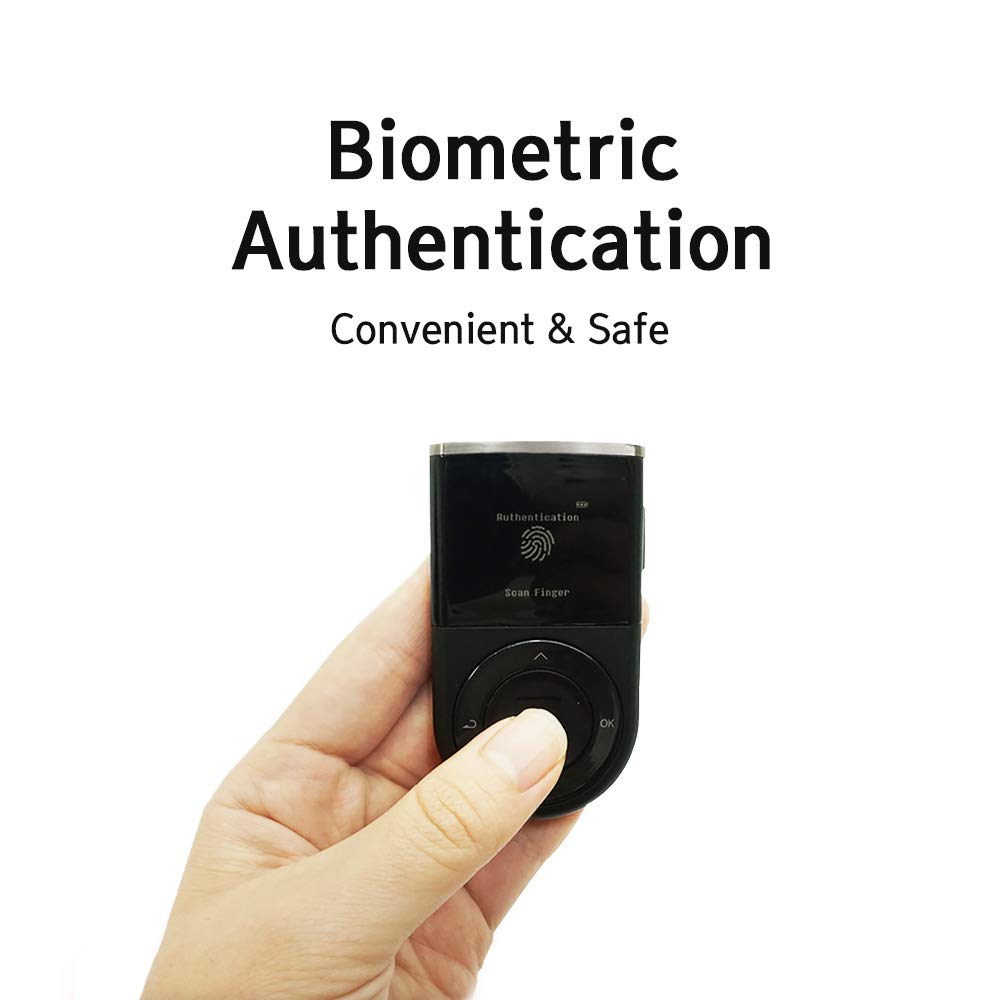 Biometric Wallet-Cryptocurrency Hardware Wallet-Bluetooth-Supporting Bitcoin, Ethereum and more