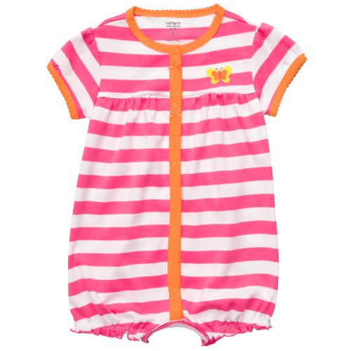 Creeper - Pink/White Butterfly-3 Months