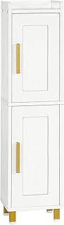 Small Corner Bathroom Storage Cabinet with 2 Doors