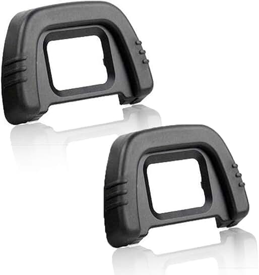 Viewfinder Eyecup for Nikon D90 D7000 and More (2 Pack)