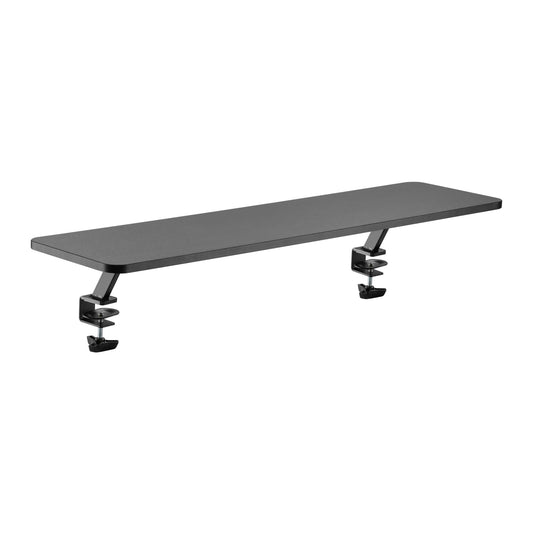 Desk Clamp Shelf and Monitor Stand, 39.4 x 10.2 x 5.1 inches, black