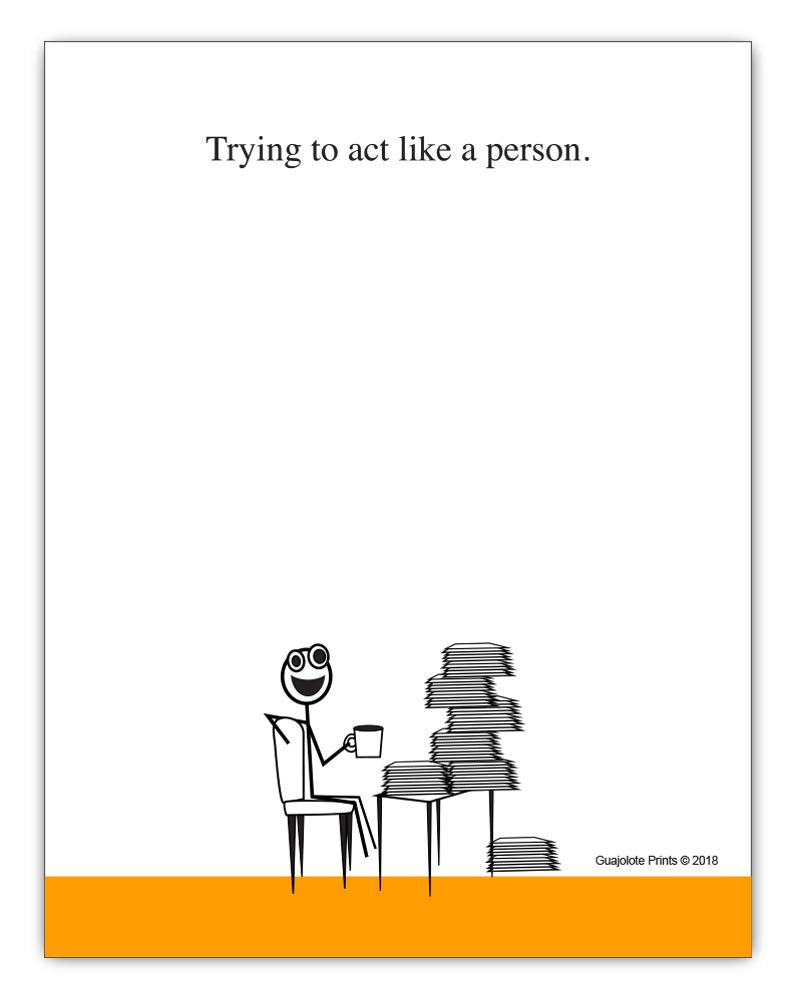 Funny Notepads Set with Sarcastic Messages