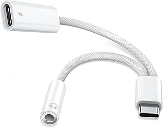 USB C to 3.5mm Audio and Charging Adapter