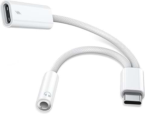 USB C to 3.5mm Audio and Charging Adapter