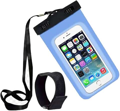 Waterproof Phone Pouch with Arm Band and Lanyard