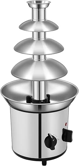Four-Tier Electric Chocolate Fountain with Large Capacity