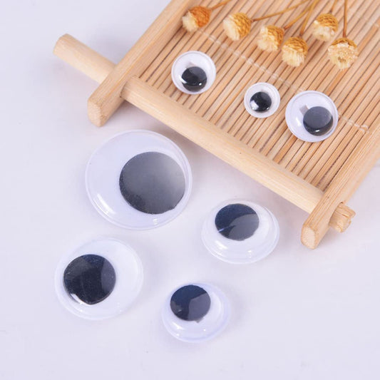 100 Pieces Plastic Wiggle Buttons for Sewing and Crafts