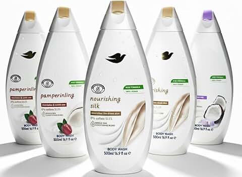 Six 500ml Body Washes Mix Pack