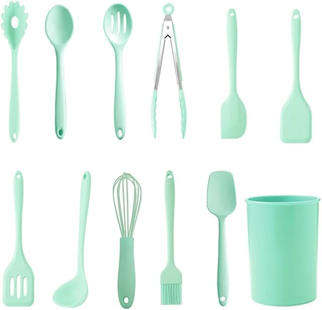 Silicone Kitchen Utensil Set for Non-Stick Cooking