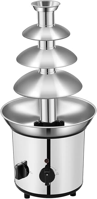 Stainless Steel 1.8L 4-Tier Chocolate Fountain