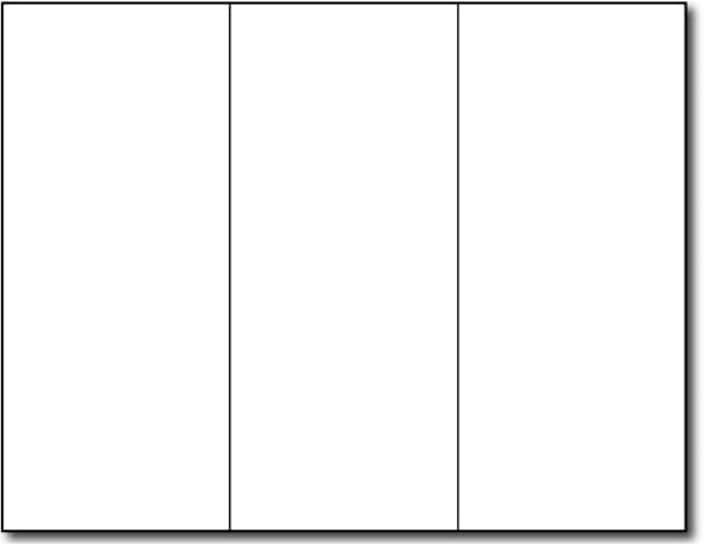 Bright White Tri-fold Brochure Paper, 65lb, 250 Sheets