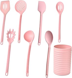Silicone Kitchen Utensils with Ergonomic Handle