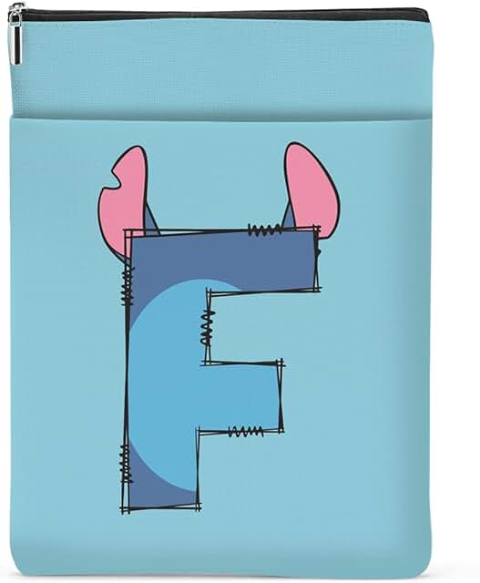 Personalized Cartoon Book Sleeve with Pockets for Women