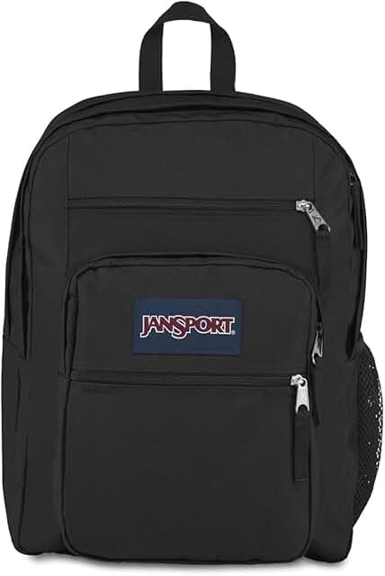 Black Laptop Backpack with 2 Compartments and Shoulder Straps