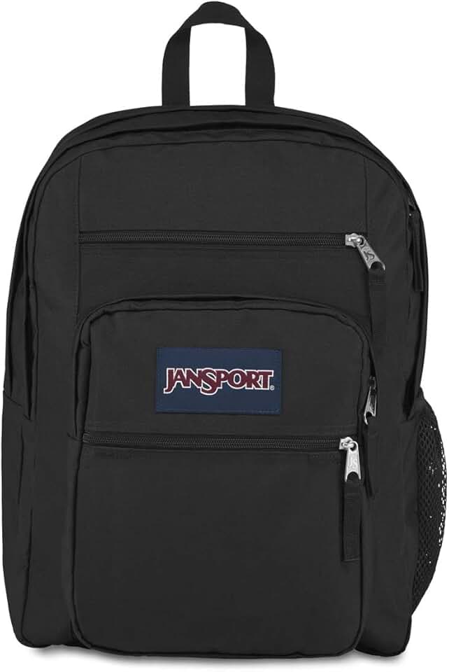 Black Laptop Backpack with 2 Compartments and Shoulder Straps