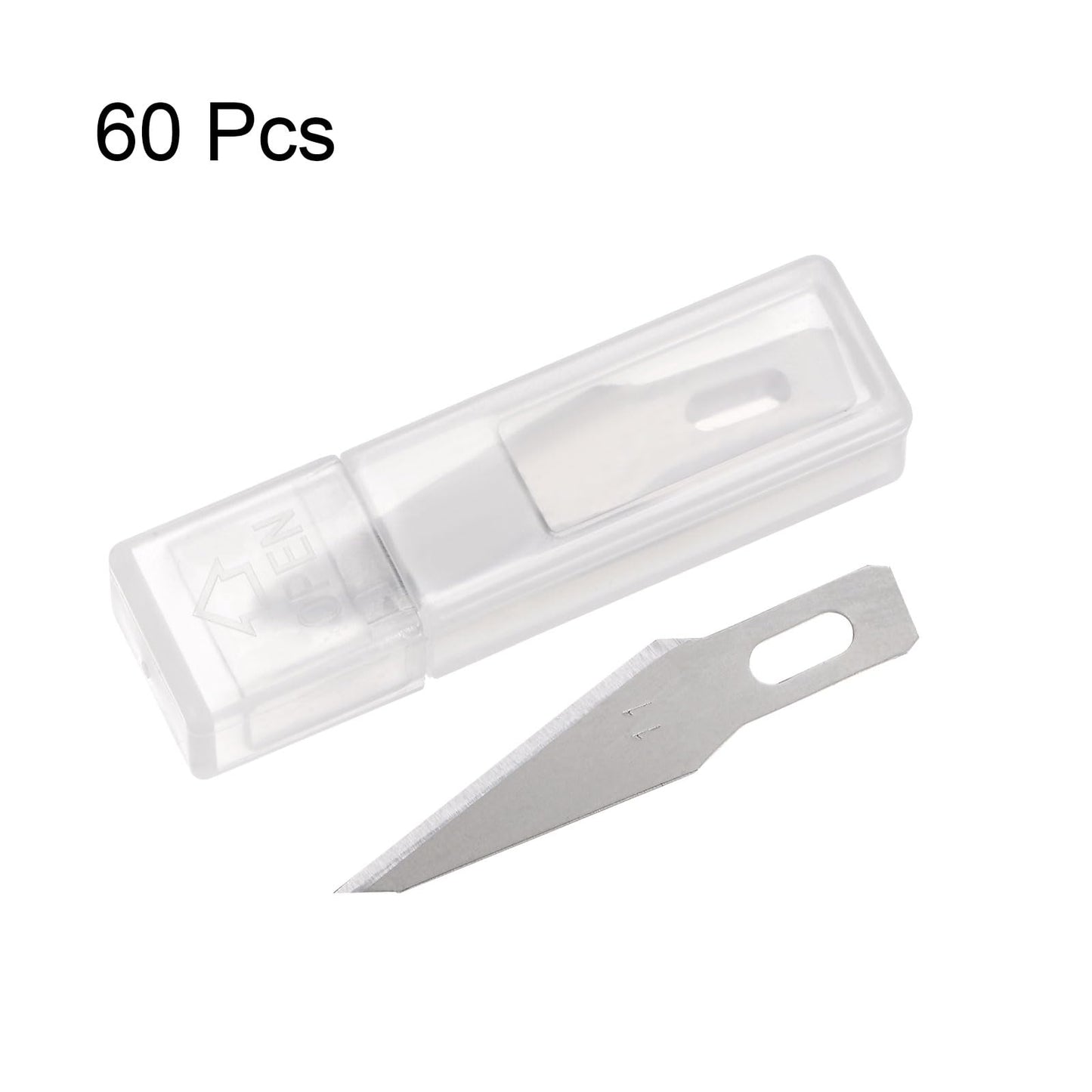 60pcs Hobby Knife Replacement Blades Set