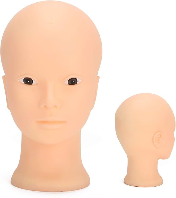 Bald Mannequin Head for Makeup and Wig Practice