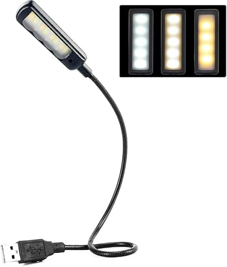 Flexible USB Keyboard Light with 3 Brightness and Color Options