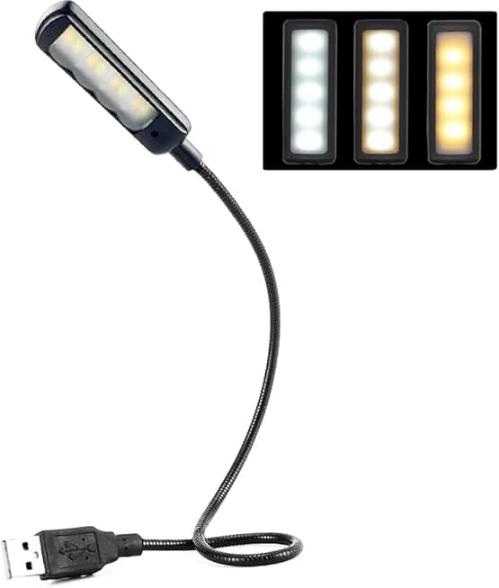 Flexible USB Keyboard Light with 3 Brightness and Color Options