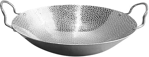 Double Handle Stainless Steel Dry Pot for Cooking