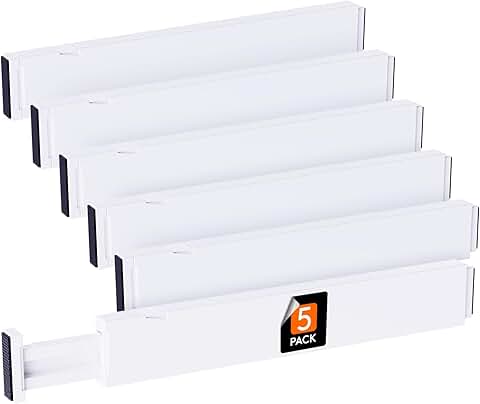 Adjustable Drawer Organizers for Clothes and Storage