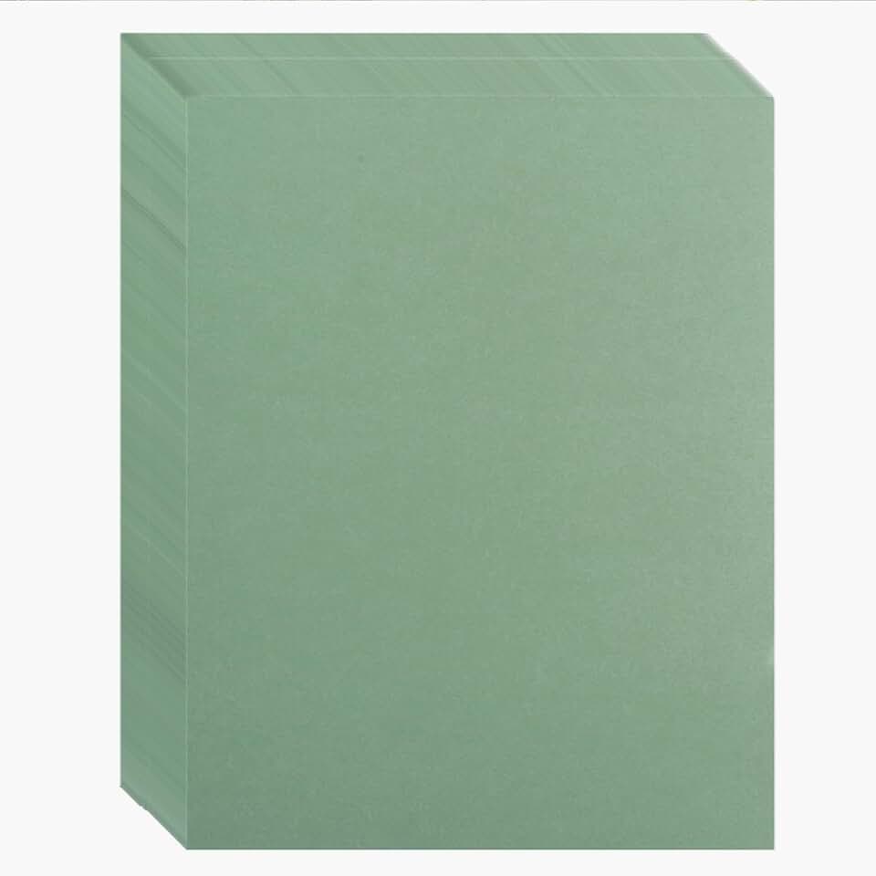 100 Sheets Sage-Green Heavy Cardstock, 8.5x11 inches