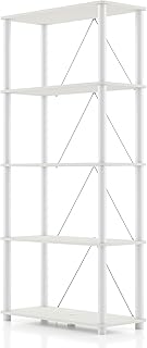 Modern 5-Tier Wide Shelving Unit for Home Storage