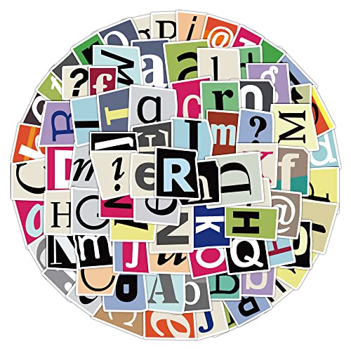 100 Alphabet Letter Stickers for Crafts and Gifts