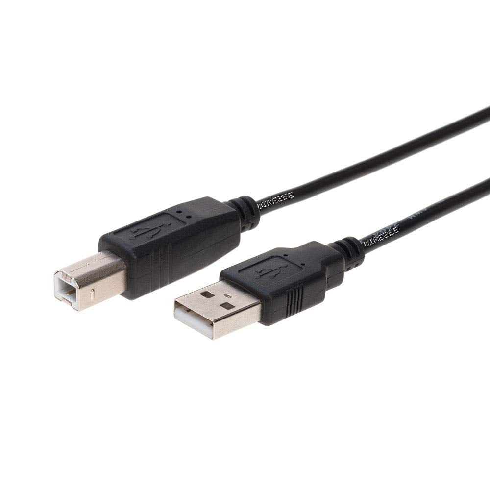 15FT Black USB 2.0 Cable for Computer and Printer