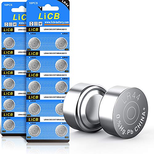 20 Pack LR44 AG13 357 303 SR44 1.5V Coin Cell Batteries