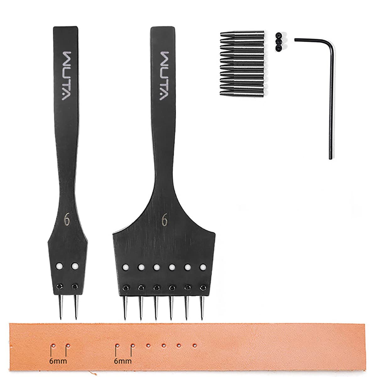 Professional 6mm Round Hole Puncher Kit