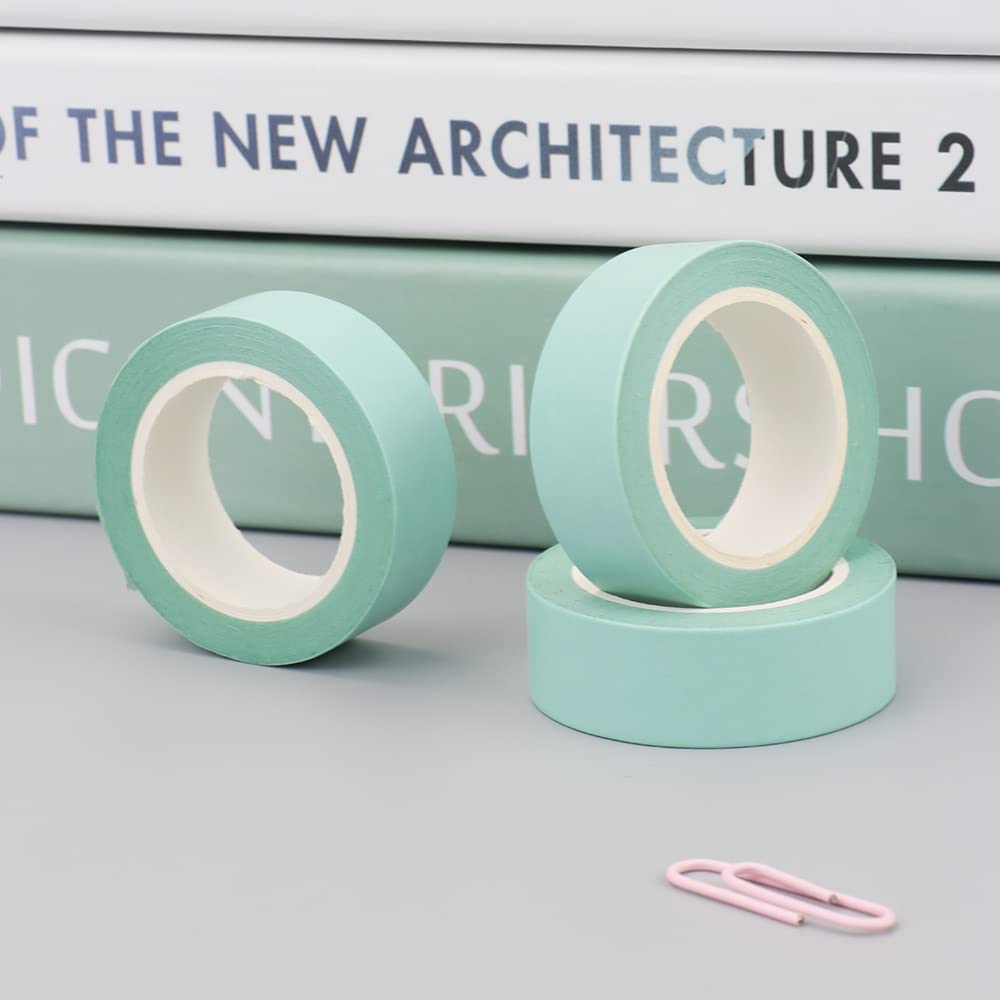 Mint Green Washi Tape Set - 3 Rolls, 32 Ft Each