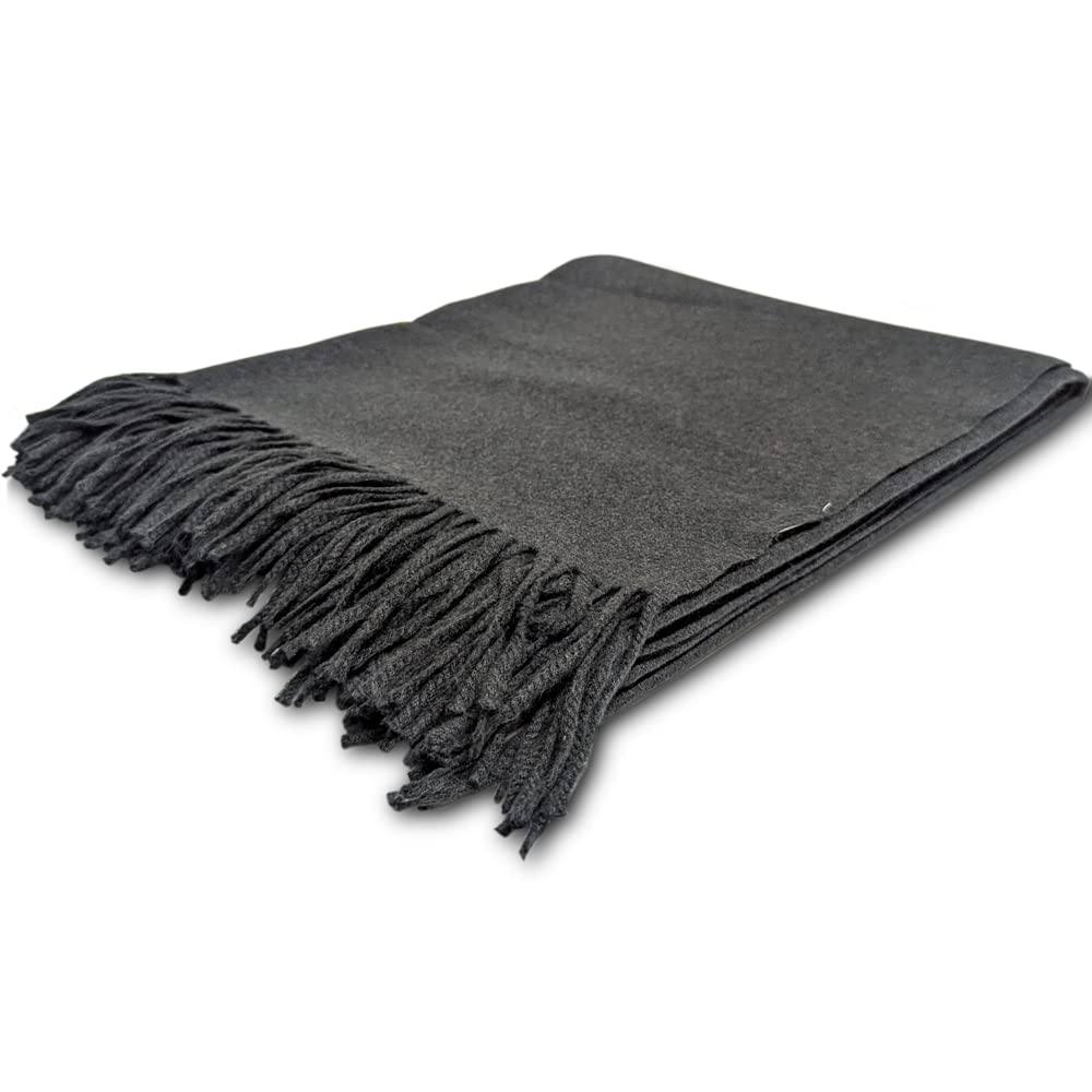 Edinburgh Throw, Charcoal 321-225)