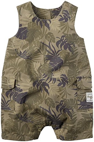 Carter s Baby Boy 1pc Romper Olive Hawaiian Print, New Born