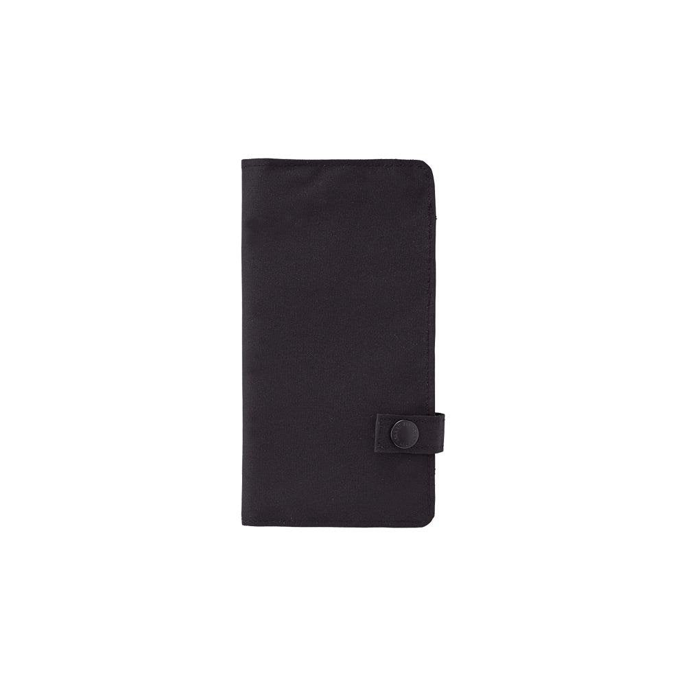 Slim black pen case, 7.5 x 4.3 inches